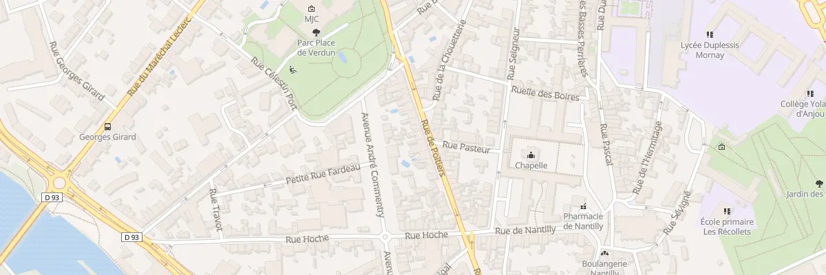Plan du 31 Rue de Poitiers à Saumur