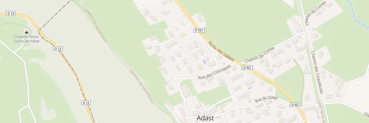Plan du 3 Rue des Gentianes à Adast