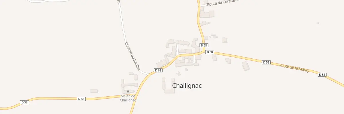 Plan du 5007 Le Bourg à Challignac
