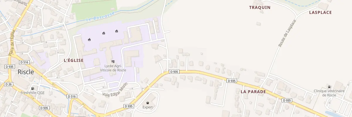 Plan du 9 Rte de Bigorre à Riscle