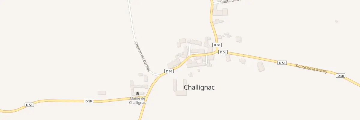 Plan du 7 Rte de la Maury à Challignac