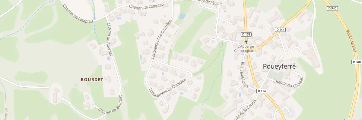 Plan du 34 Bourdet à Poueyferré