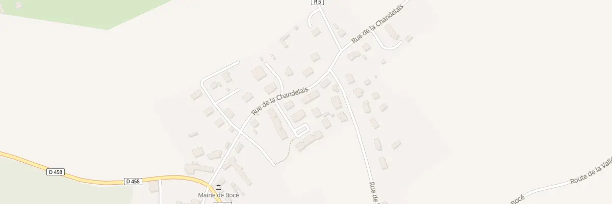Plan du 9 Rue de Chandelais de Bocé à Baugé-en-Anjou