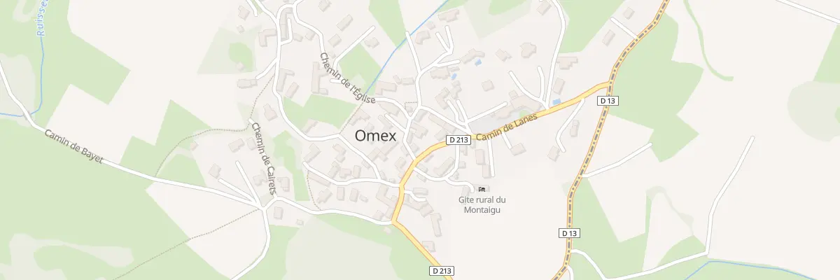Plan du 2 Che de l’Église à Omex