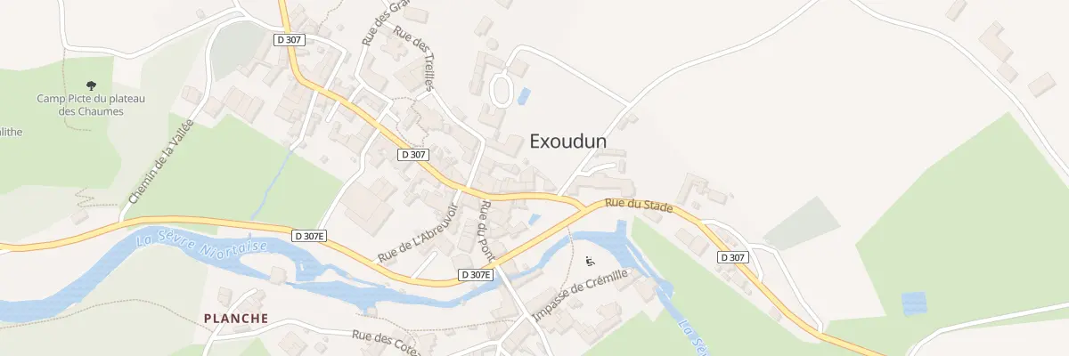 Plan du 2 Rue de la Vieille Pierre à Exoudun