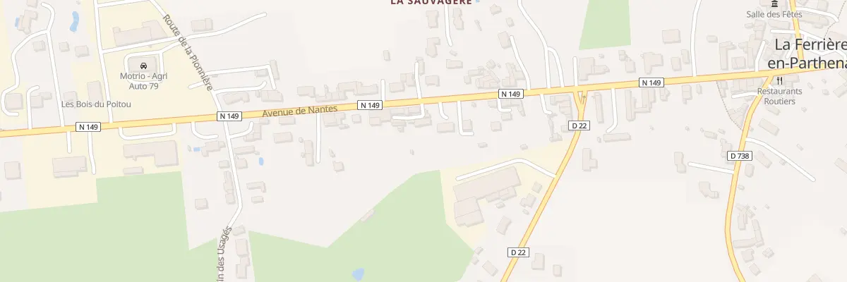 Plan du 39 Av de Nantes à La Ferrière-en-Parthenay