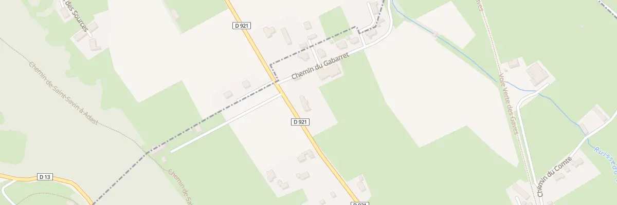 Plan du 1 Rte des Vallées à Adast