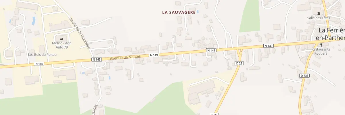 Plan du 41B Av de Nantes à La Ferrière-en-Parthenay