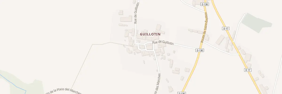 Plan du 15 Rue de Guillotin à Puisseguin