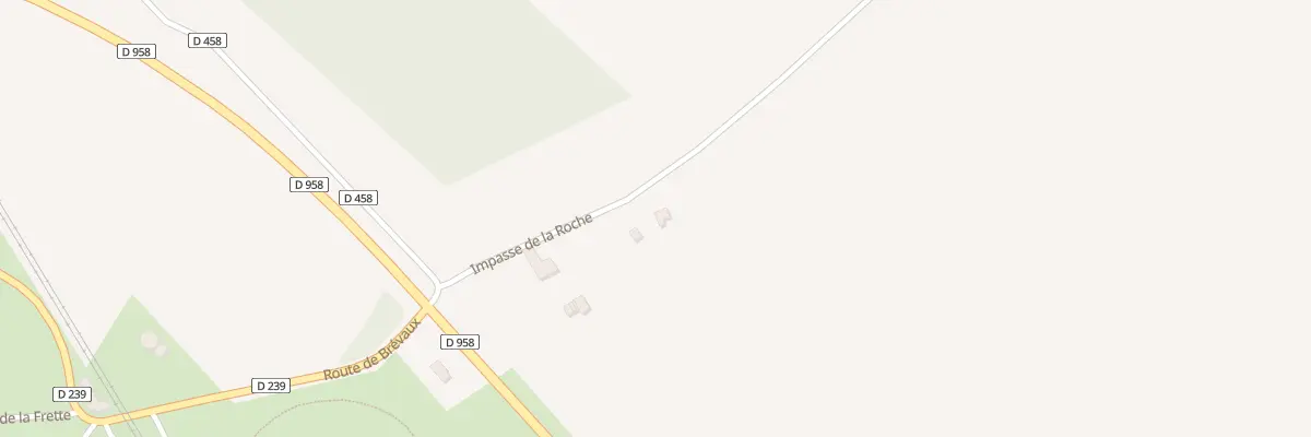 Plan de La Roche à Commeaux
