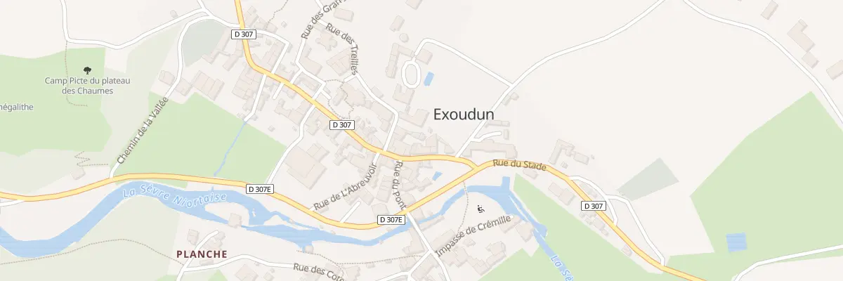 Plan du 6 Rue de la Vieille Pierre à Exoudun