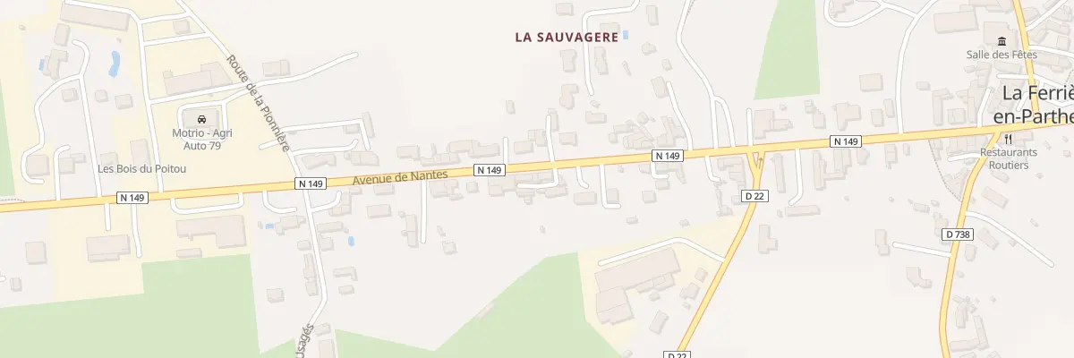 Plan du 41 Av de Nantes à La Ferrière-en-Parthenay