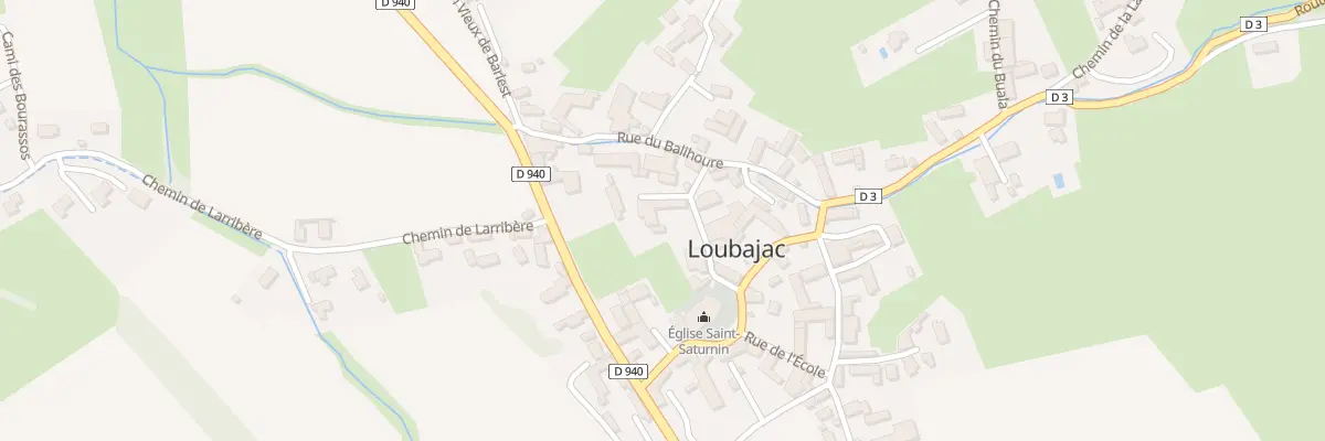 Plan du 7 Rue de l’Eglise à Loubajac