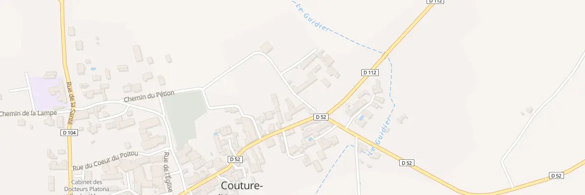 Plan du 29 Rte de Ruffec à Couture-d’Argenson