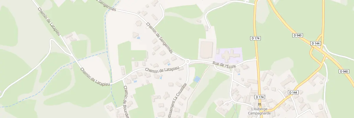 Plan du 5300 Che de Latapieu à Poueyferré