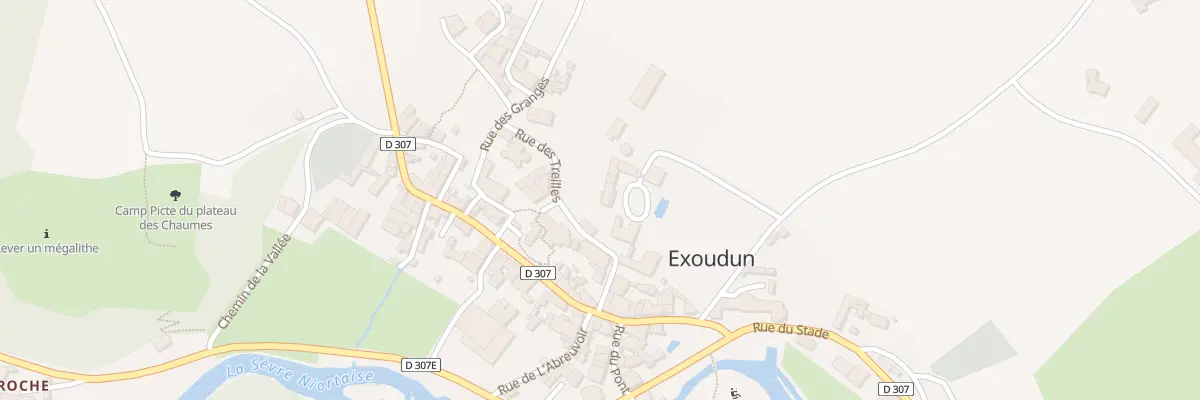 Plan du 2 Pl de l’Eglise à Exoudun