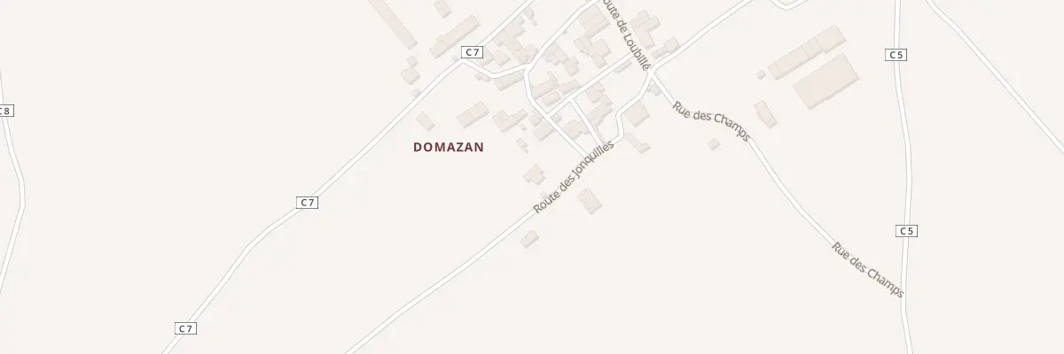 Plan du 3 Rte des Jonquilles Domazan à Loubigné