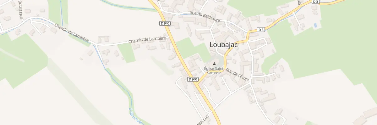 Plan du 15 Rte de Lourdes à Loubajac