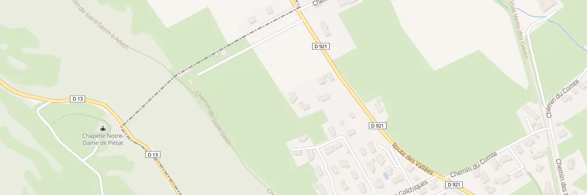 Plan du 8 Rte des Vallées à Adast