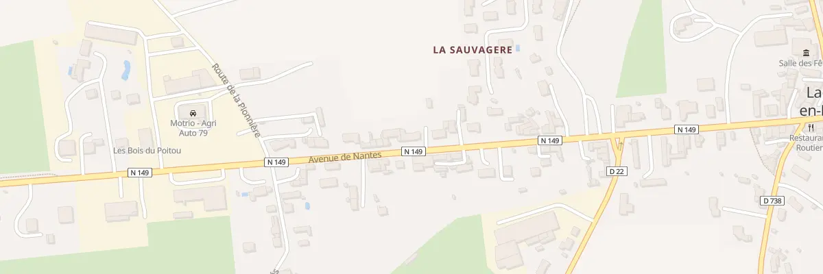 Plan du 40 Av de Nantes à La Ferrière-en-Parthenay