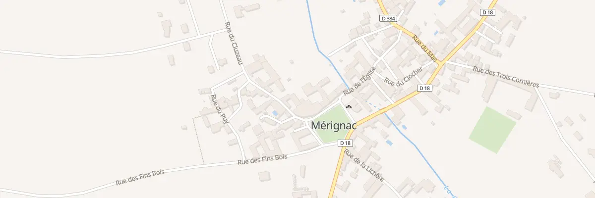 Plan du 2 Rue du Cluzeau à Mérignac