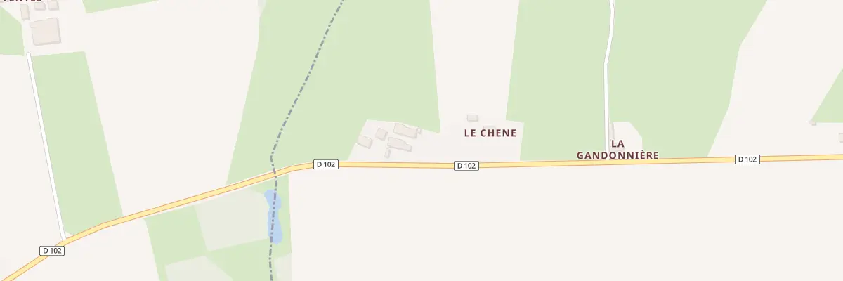 Plan du 5083A Le Chene à Bousse