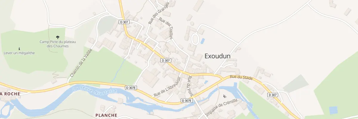 Plan du 1 Rue du Coq à Exoudun