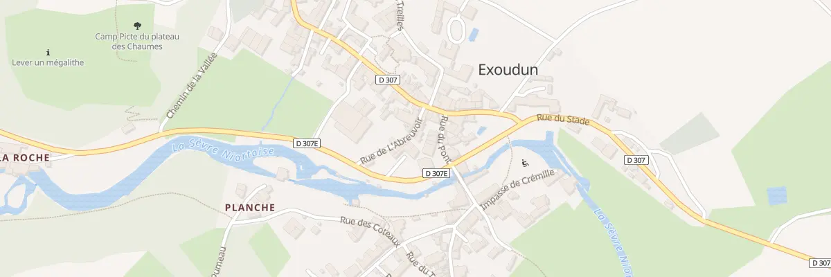 Plan du 9 Rue de l’Abreuvoir à Exoudun