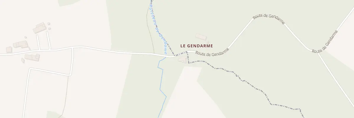 Plan du 51 Gendarme Ouest à Lussac
