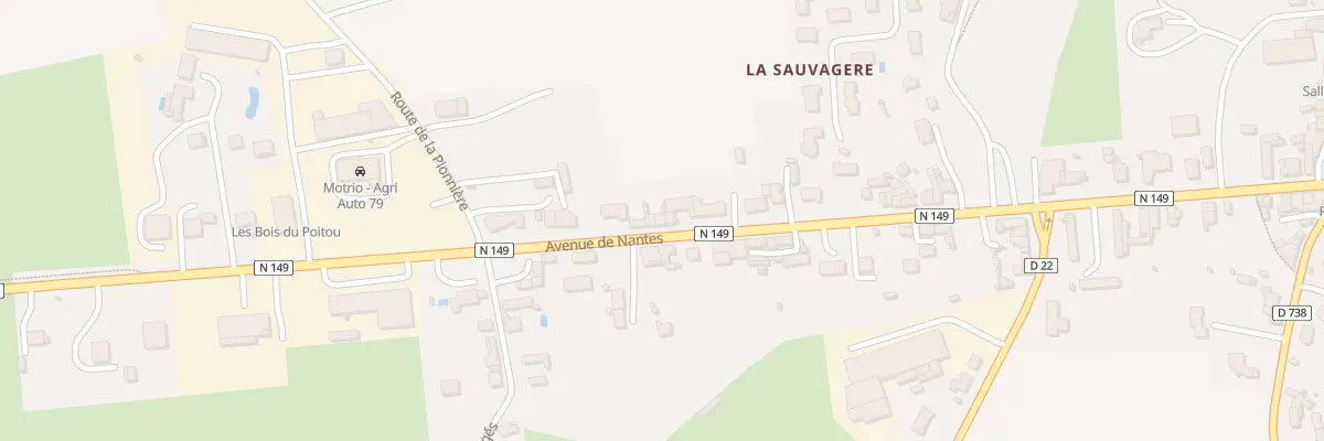 Plan du 44 Av de Nantes à La Ferrière-en-Parthenay