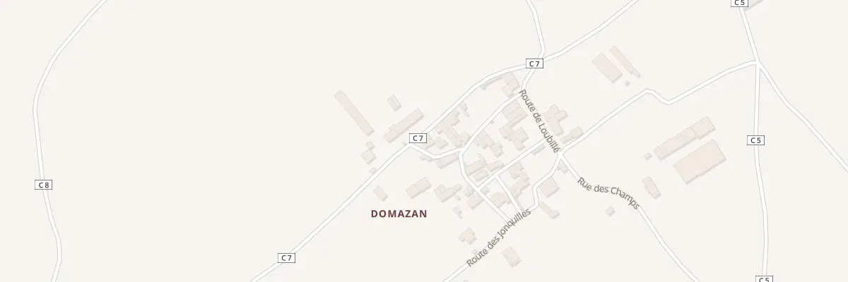 Plan du 3 Rue du Noisetier Domazan à Loubigné