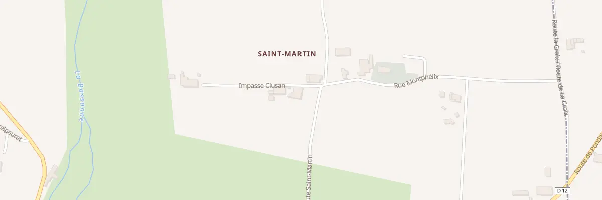Plan du 83 Saint-Martin à Pondaurat