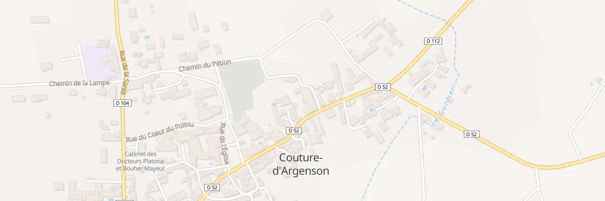 Plan du 17 Rte de Ruffec à Couture-d’Argenson