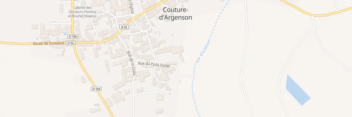 Plan du 7 Rue du Puits Ferlet à Couture-d’Argenson