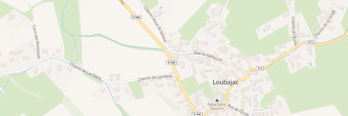Plan du 1 Rte de Lourdes à Loubajac