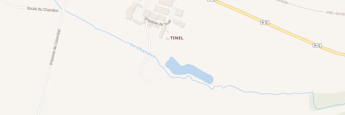 Plan du 80 Tinel à Gandelain