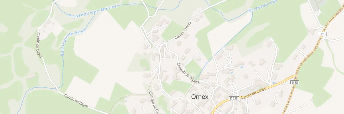 Plan du 19 Che de l’Église à Omex