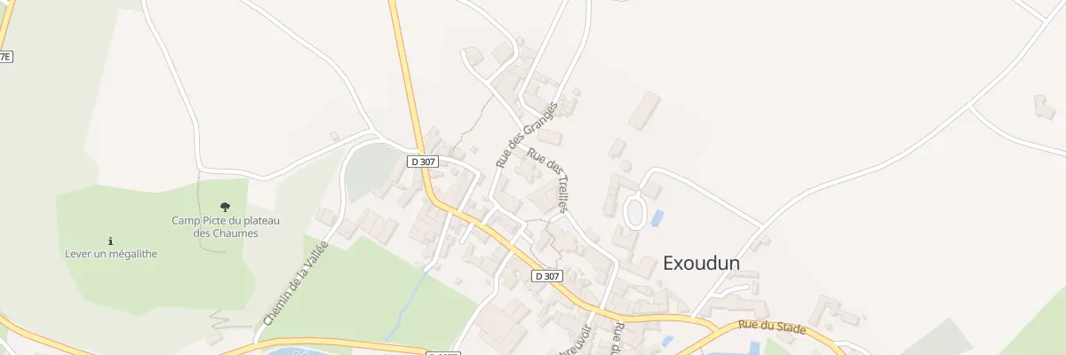 Plan du 3 Rue des Treilles à Exoudun