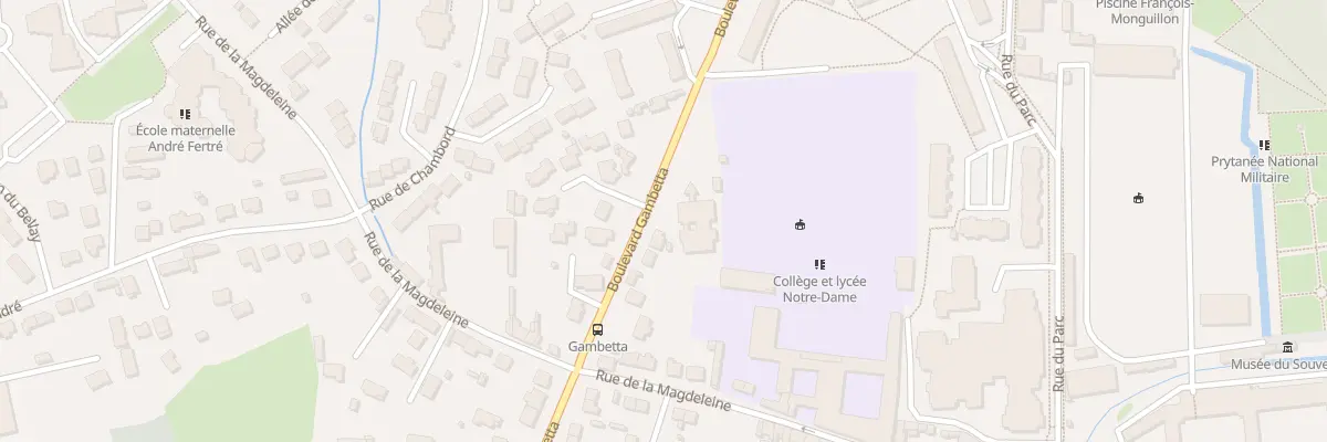 Plan du 46 Bd Gambetta à La Flèche