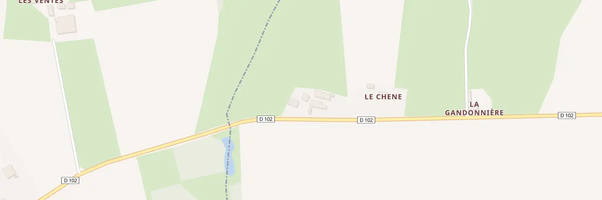 Plan du 5083 Le Chene à Bousse