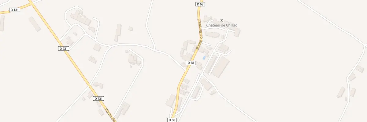 Plan du 13 Rte de Berneuil à Chillac