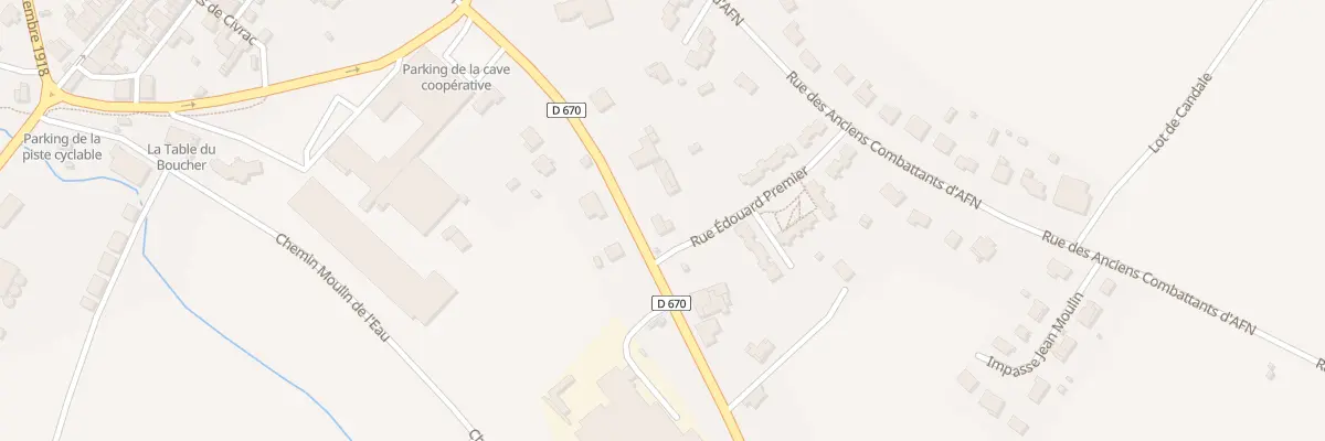 Plan du 221 Rte de La réole à Sauveterre-de-Guyenne