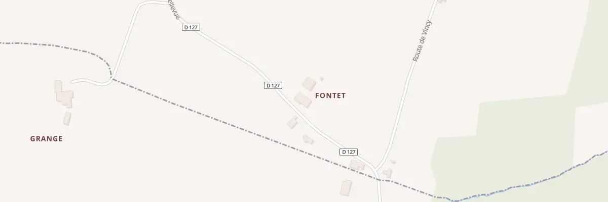 Plan du 2 Fontet à Mérignas