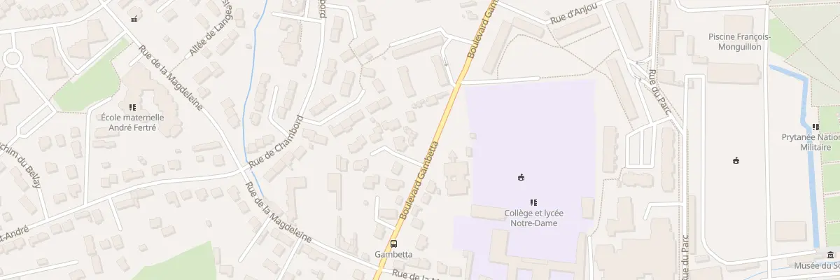 Plan du 53 Bd Gambetta à La Flèche
