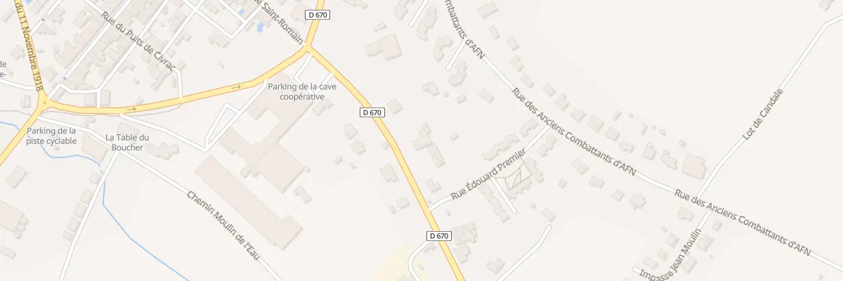 Plan du 165 Rte de La réole à Sauveterre-de-Guyenne