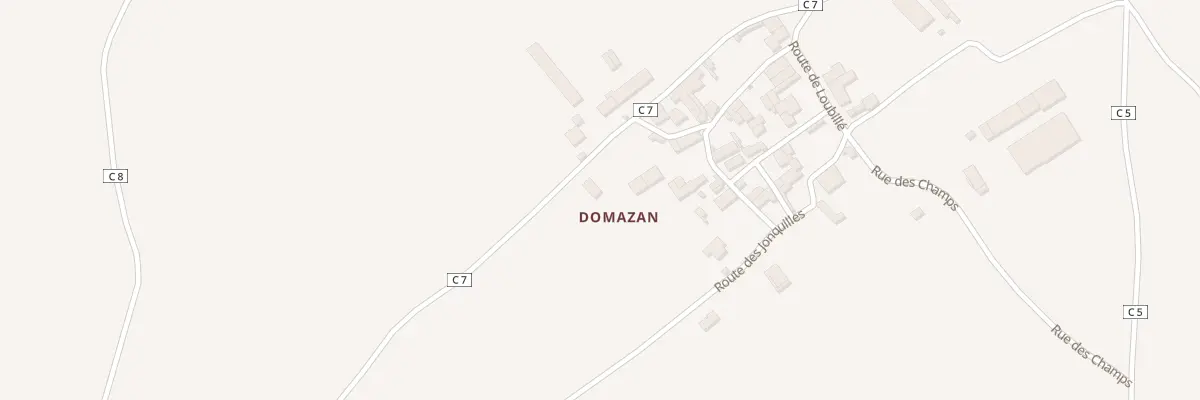 Plan du 2 Rte des Cerisiers Domazan à Loubigné