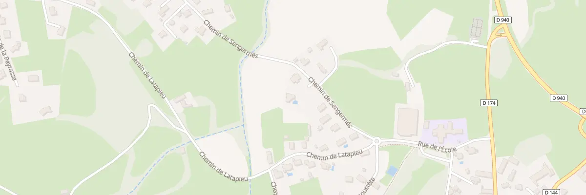 Plan du 9B Che de Sengermés à Poueyferré