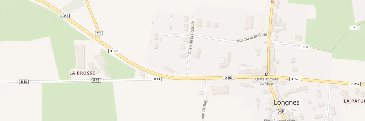 Plan du 2 All de la Boderie à Longnes