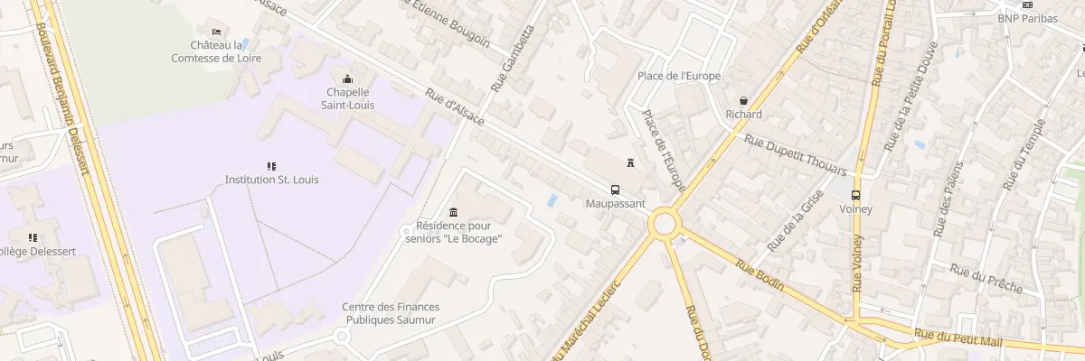 Plan du 25 Rue d’Alsace à Saumur
