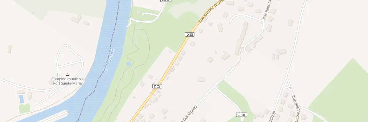 Plan du 38 Rue Aristide Briand à Malicorne-sur-Sarthe